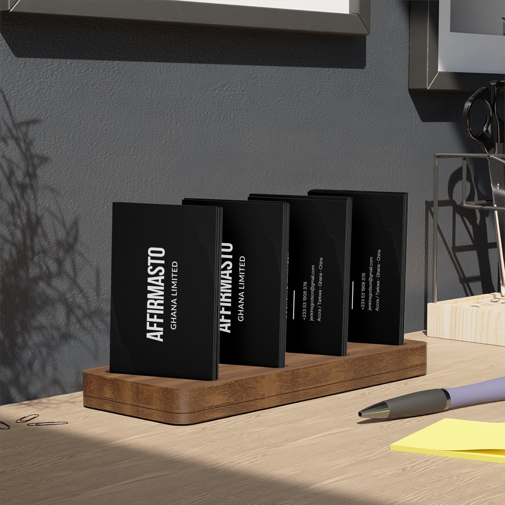 Elegant Professional Business Cards - 100 Pack