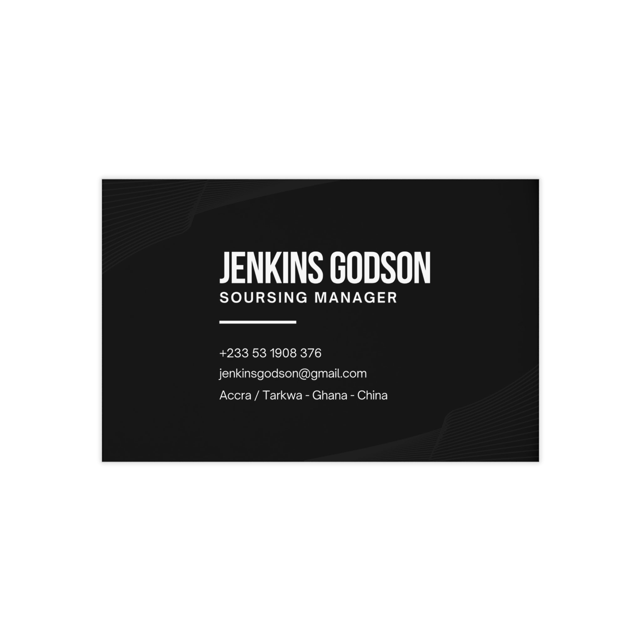 Elegant Professional Business Cards - 100 Pack